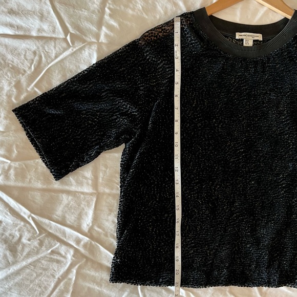 REISS NINETEEN SEVENTY ONE “MARIE” SHORT SLEEVE TOP, USA SZ 10 (runs like S-M) - Picture 6 of 12